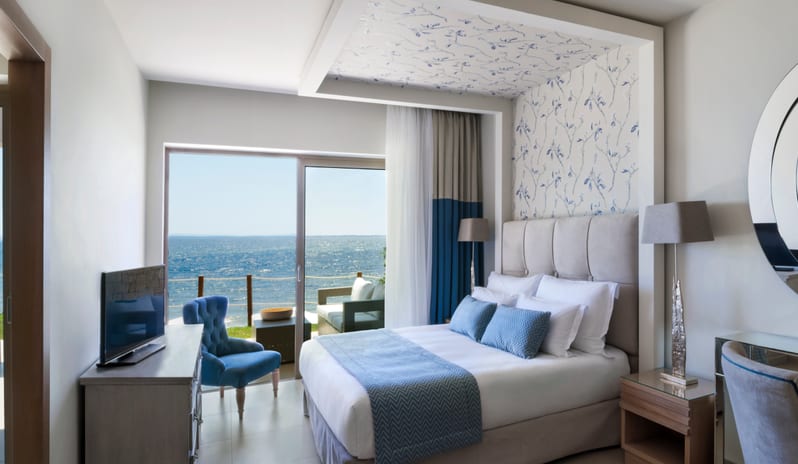 Ikos Olivia-Deluxe Two Bedroom Bungalow Suite Beach Front Bedroom_11544